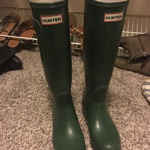 Green Hunter boots